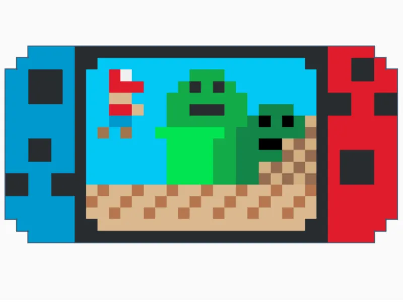 pixle art Nintendo 