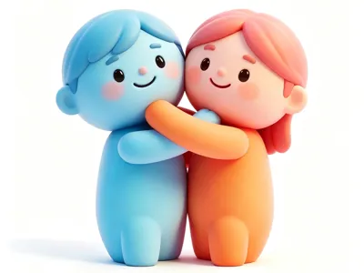 Mutual Hugging Dolls