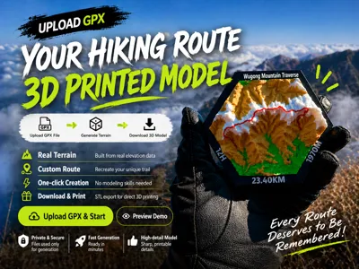 Generate Your Hiking Route Model in One Click