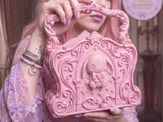 Kawaii Gothic Bunny Purse  Pastel Goth Handbag