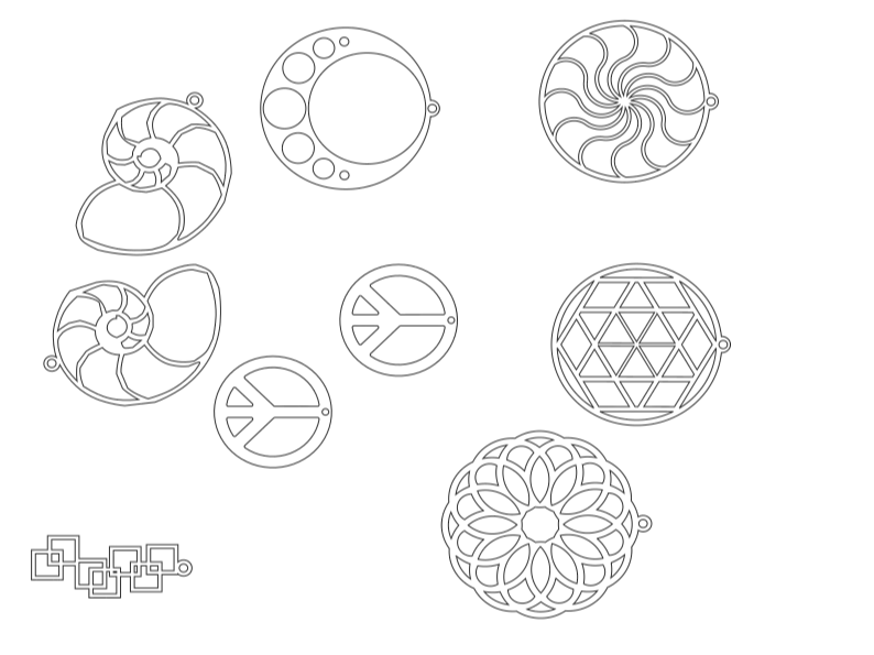 Laser & 3D Print Kolczyki