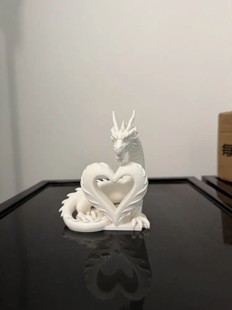 Heart Dragon Ornament - Free 3D Print Model - MakerWorld