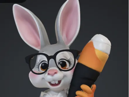 Hase mit mohrübe