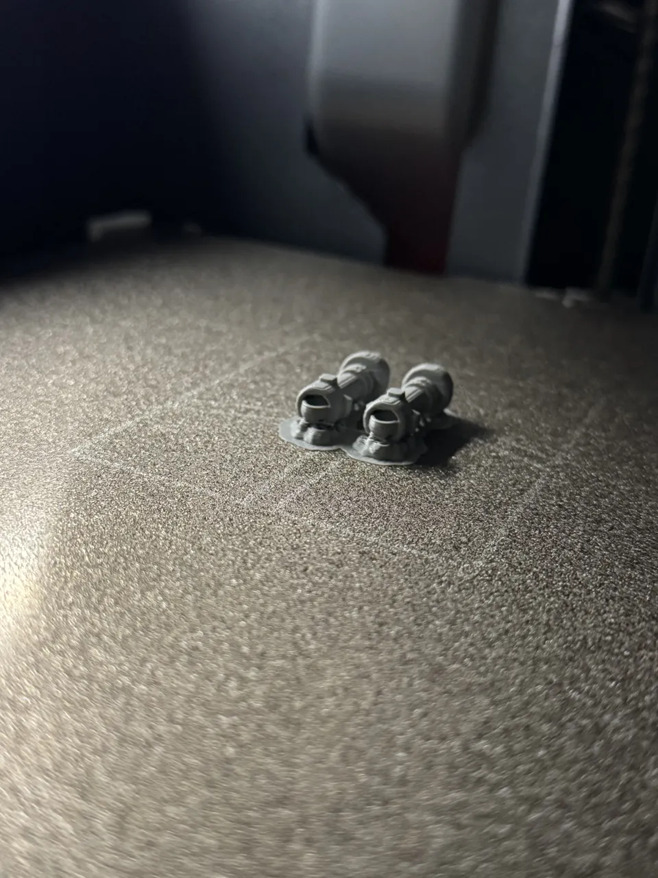 Laser brick hilt earrings view 2
