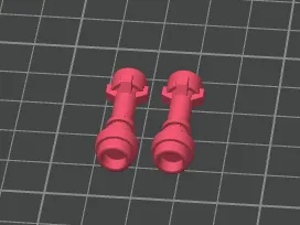 Laser brick hilt earrings