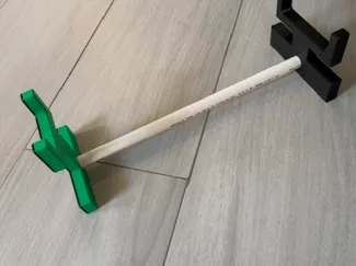 Rifle cleaning cradle with 4" front