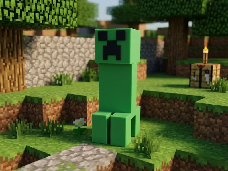 Creeper Minecraft Versione Gigante 40cm & Standard
