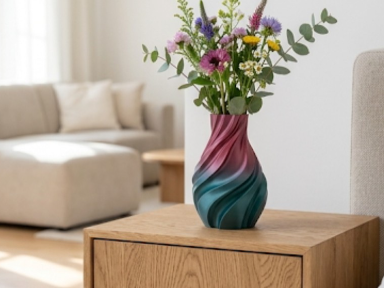 Modern Spiral Twist Vase