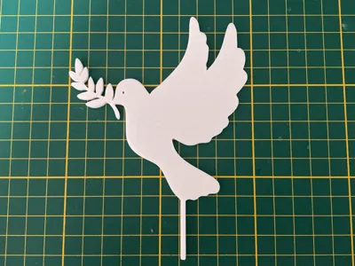 Dove cake topper