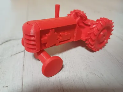 mini tractor toy (easy to print)