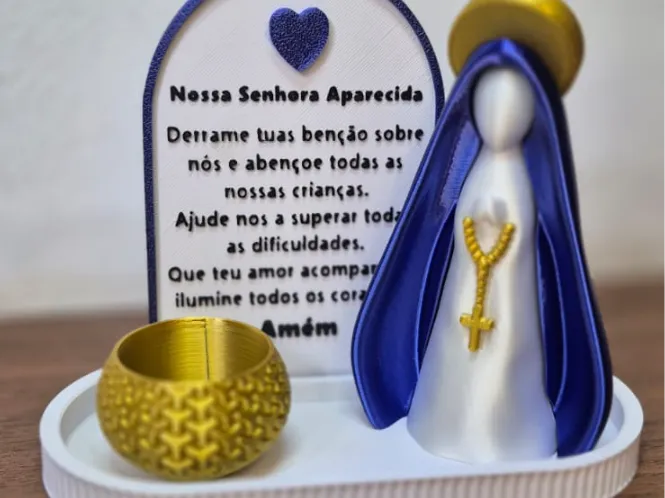 kit nossa senhora placa de oração