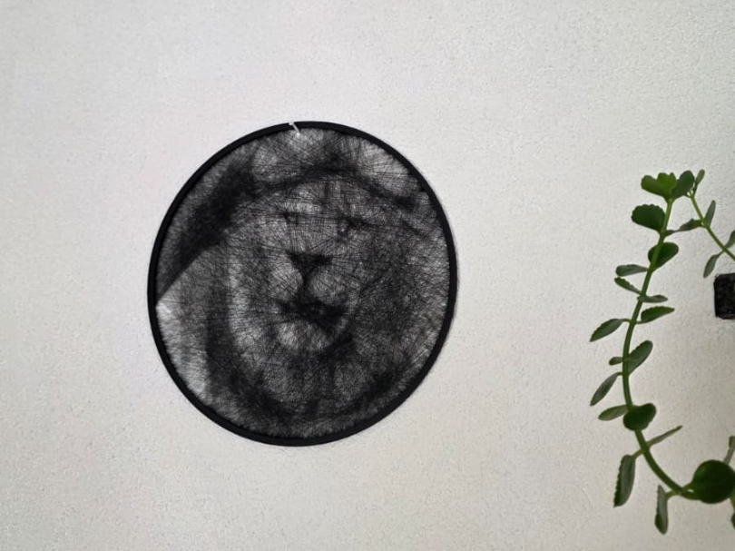 Majestic Lion - String Art / Löwe Fadenkunst