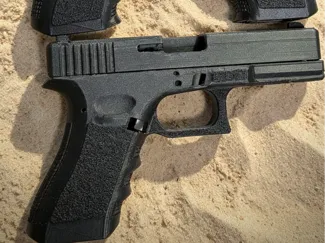 Glock 17 磨砂烫纹握把 G17 Frame 模型框架 100%填充