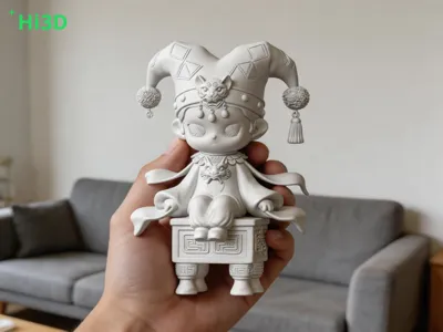 Gothic-style Clown Figure Ornament