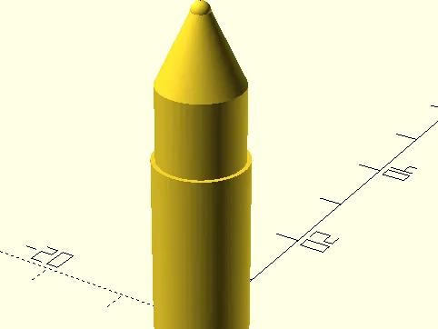 Test 3d print Bullet 9mm