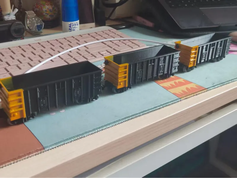 HO比例1：87，C80大秦铁路敞车模型玩具