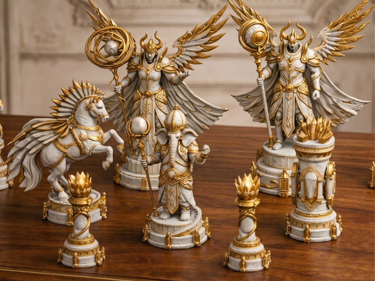 Mythological Pieces Chess Set