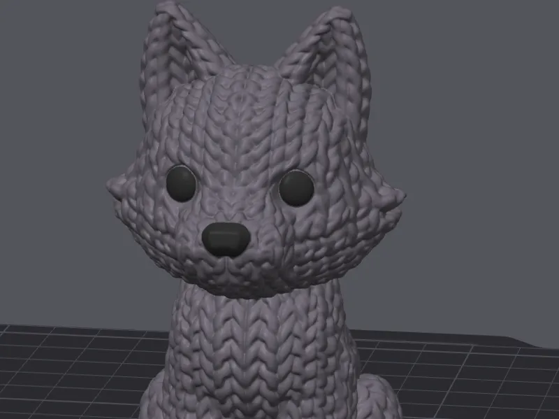 Wolf knitted