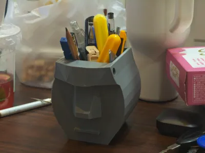 Easter Island Statue Pen Holder