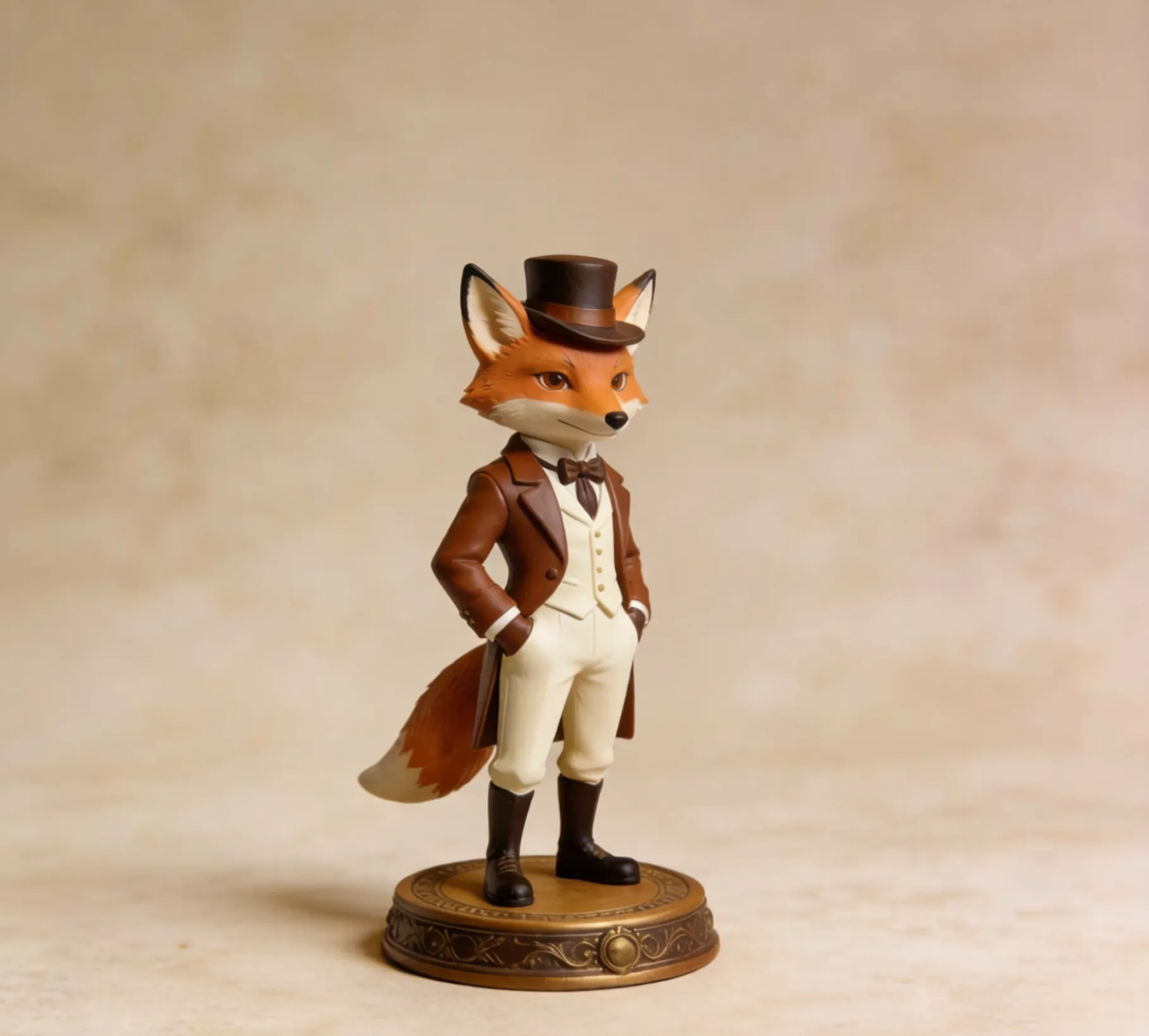 Sir Reynard: The Dapper Fox（Matte Ivory White） - Free 3D Print Model ...