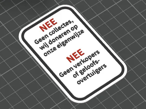 Nee collectanten/verkopers