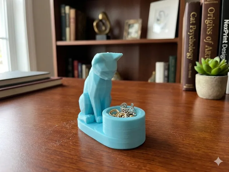 Kitty Bowl Trinket Organizer