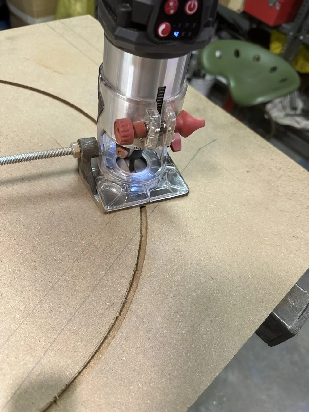 Diy Adjustable Router Compass Compass Router Parkside PMFAP 20 - Free 3D Print Model - MakerWorld