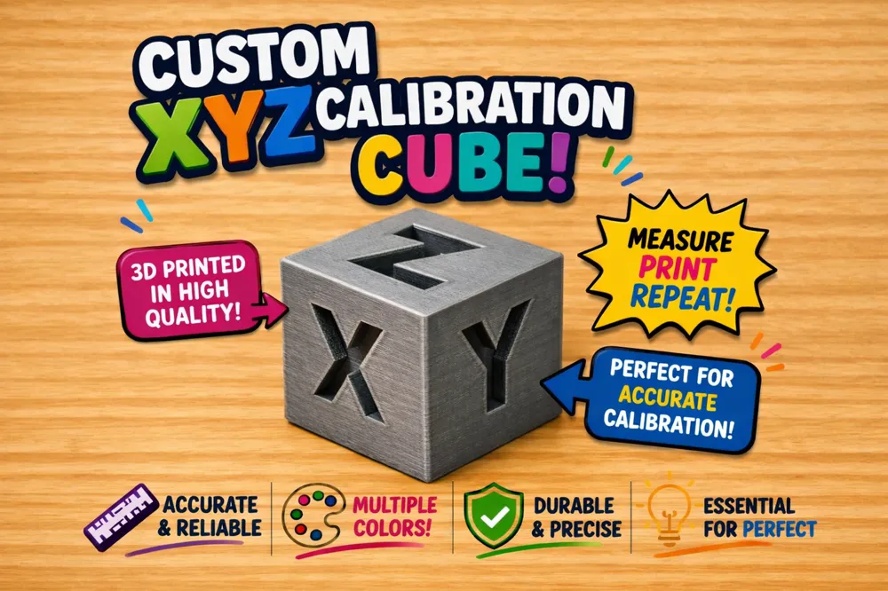 Parametric XYZ Calibration Cube - Free 3D Print Model - MakerWorld