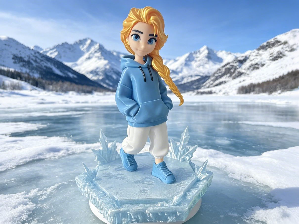冰雪奇缘 运动休闲装 艾莎 公主 Elsa  全拆件 免AMS
