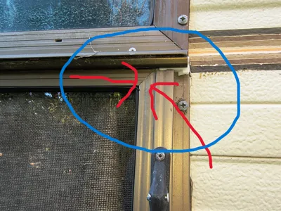 Vintage Caravan Aluminium window frame, Corners