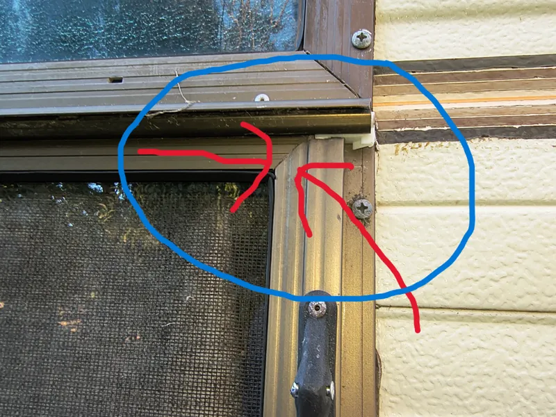 Vintage Caravan Aluminium window frame, Corners