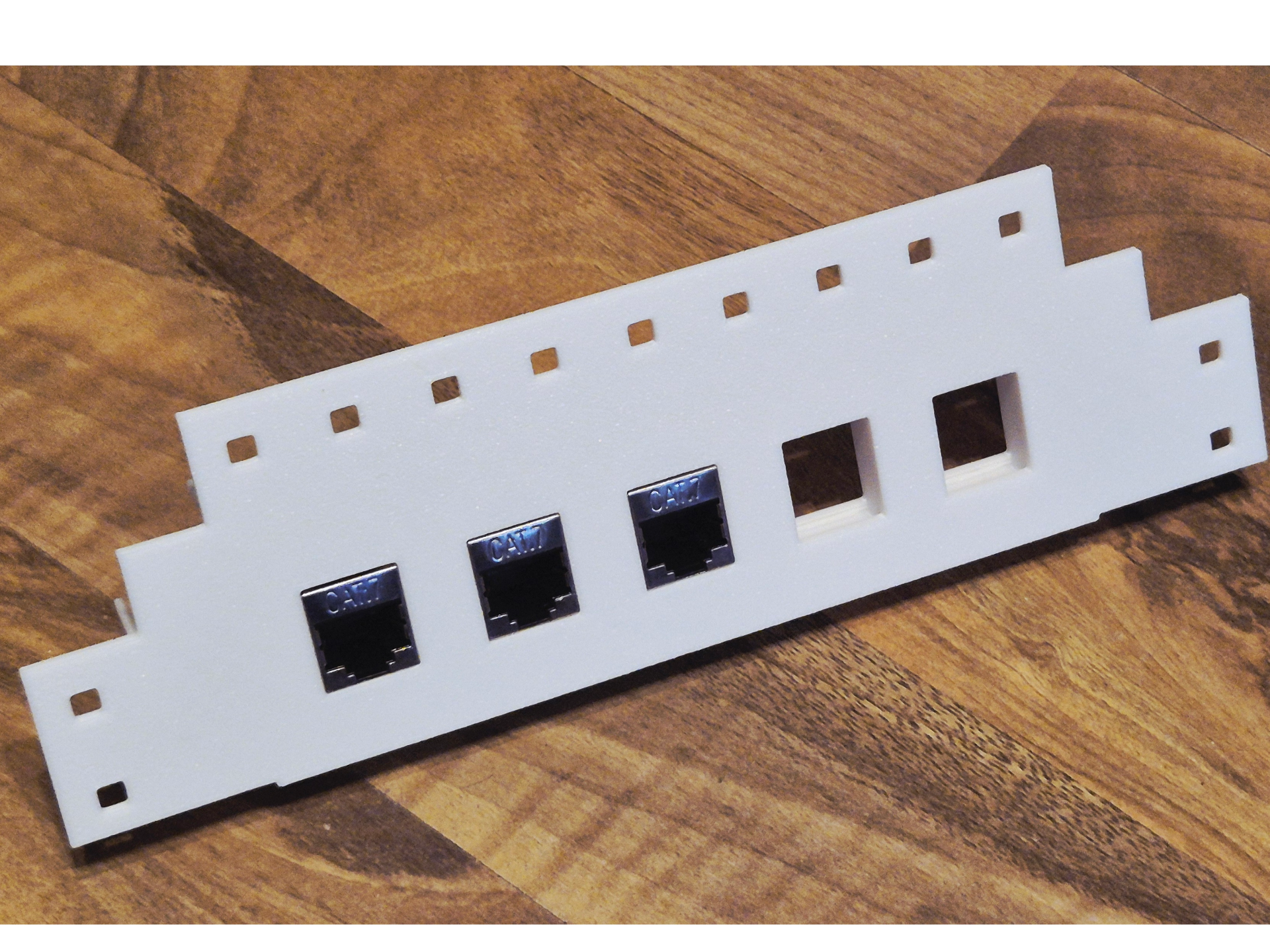 parametric Keystone Patchpanel for Homeracker