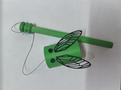 3D Printed Bamboo Cicada - Sound Toy