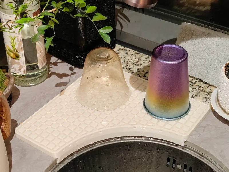 圆形台盆边沥水置物盘