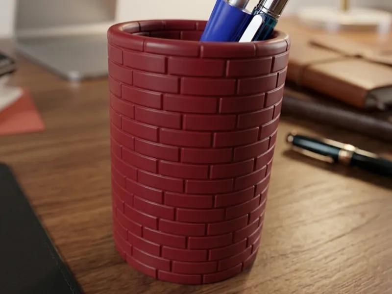 Pencil Box Brickwall Design