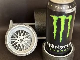 BBS LM Style Wheel Coaster Set with Tire Rack