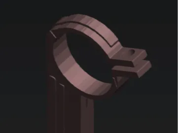 soporte para tubo de cortina