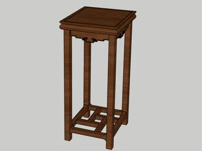 1:6 Chinese Flower Stand Assembly Model Simplified Version