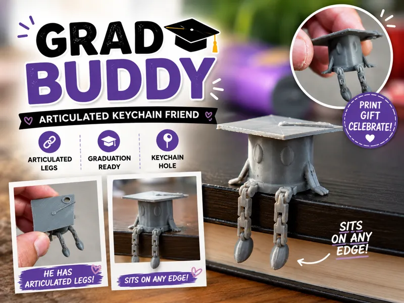 Grad Buddy Keychain