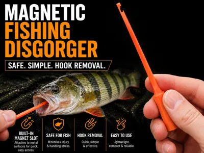 Magnetic fishing disgorger/unhooker