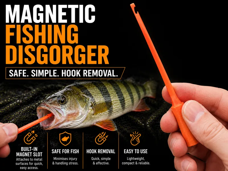 Magnetic fishing disgorger/unhooker