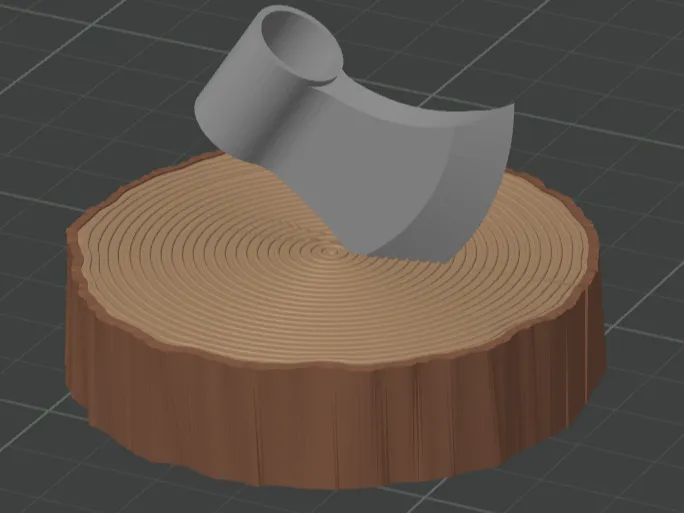 Axe Head Pen Holder