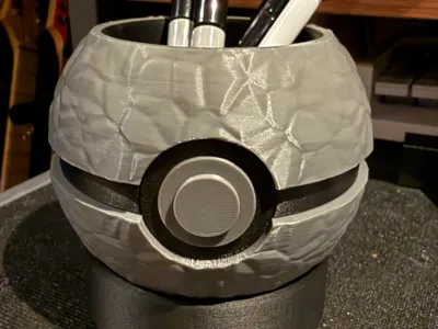 Pokemon Pokeball Pen Holder - Stone Ball (No AMS)