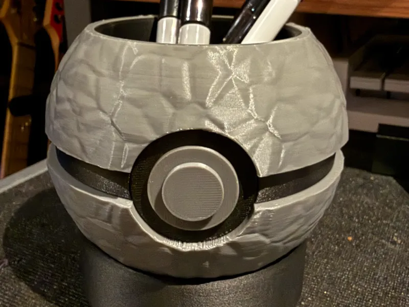 Pokemon Pokeball Pen Holder - Stone Ball (No AMS)