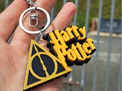 Harry Potter Deathly Hallows Keychain