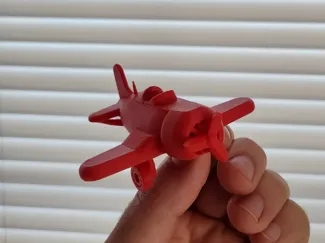 Low poly toy plane