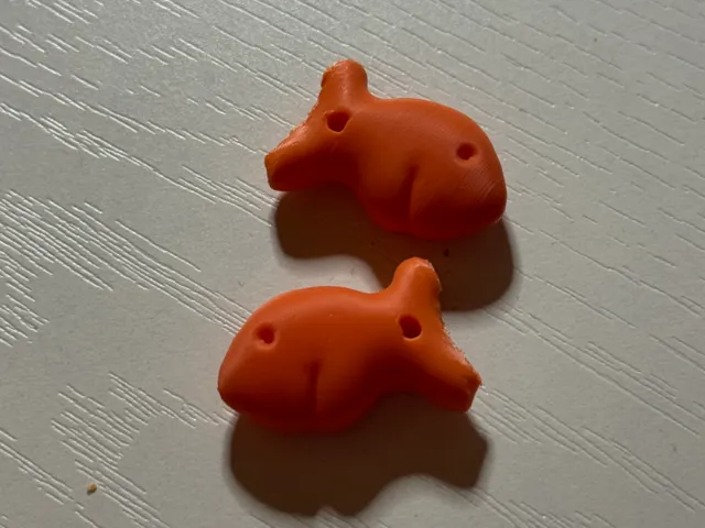 Fish cracker earrings