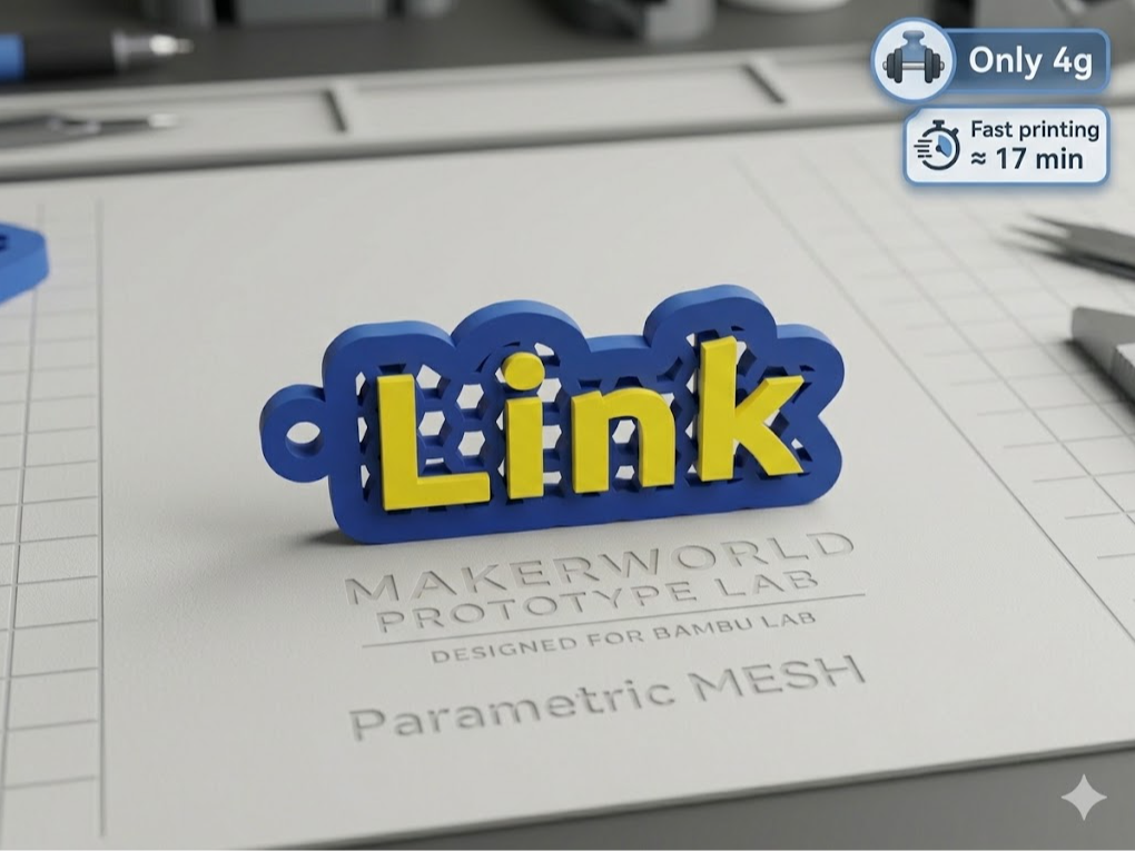 LINK - Ultimate Parametric Mesh Keychain