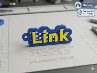 LINK - Ultimate Parametric Mesh Keychain