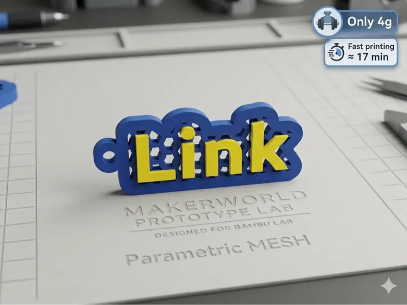 LINK - Ultimate Parametric Mesh Keychain